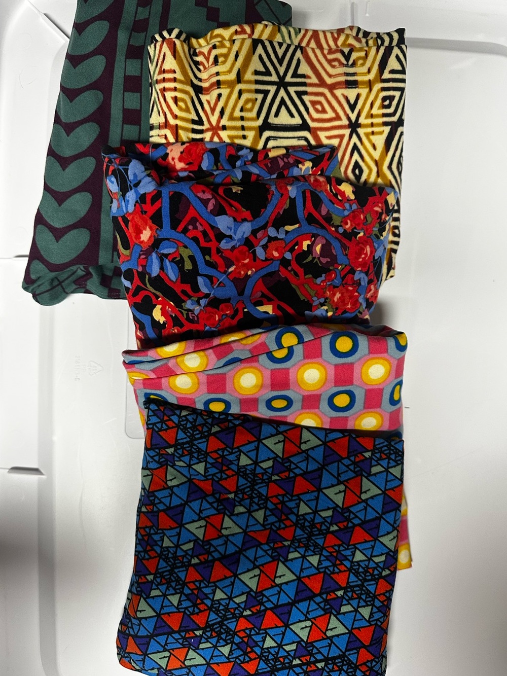LuLaRoe Leggings Bundle — Green, Yellow, Red, Blue, Pink, Black